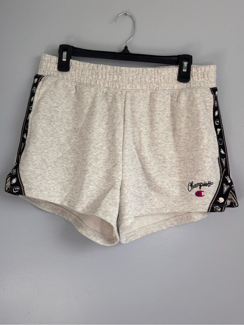 Champion Light Gray Women's Athletic Shorts Sz L. NWOT